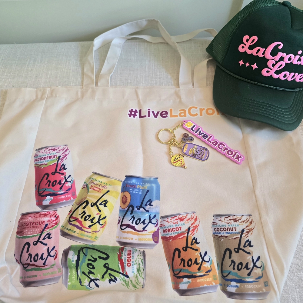 LaCroix Tote Bag, Bagcharm/Keychain, Hat, & Popsocket